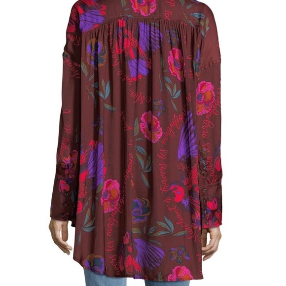 Free People Silky Nights Blouse NWT - Picture 5 of 7